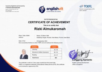 Order Real TOEFL Certificate Online No Exam Required